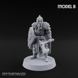 Scale-Clad Axe-Wielding Northern Warrior B Miniature for Dungeons and Dragons, Pathfinder or other TTRPGs