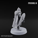 Scale-Clad Axe-Wielding Northern Warrior B Miniature for Dungeons and Dragons, Pathfinder or other TTRPGs