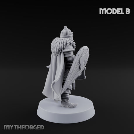 Scale-Clad Axe-Wielding Northern Warrior B Miniature for Dungeons and Dragons, Pathfinder or other TTRPGs