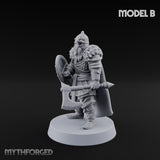 Scale-Clad Axe-Wielding Northern Warrior B Miniature for Dungeons and Dragons, Pathfinder or other TTRPGs