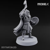 Scale-Clad Axe-Wielding Northern Warriors Miniature for Dungeons and Dragons, Pathfinder or other TTRPGs