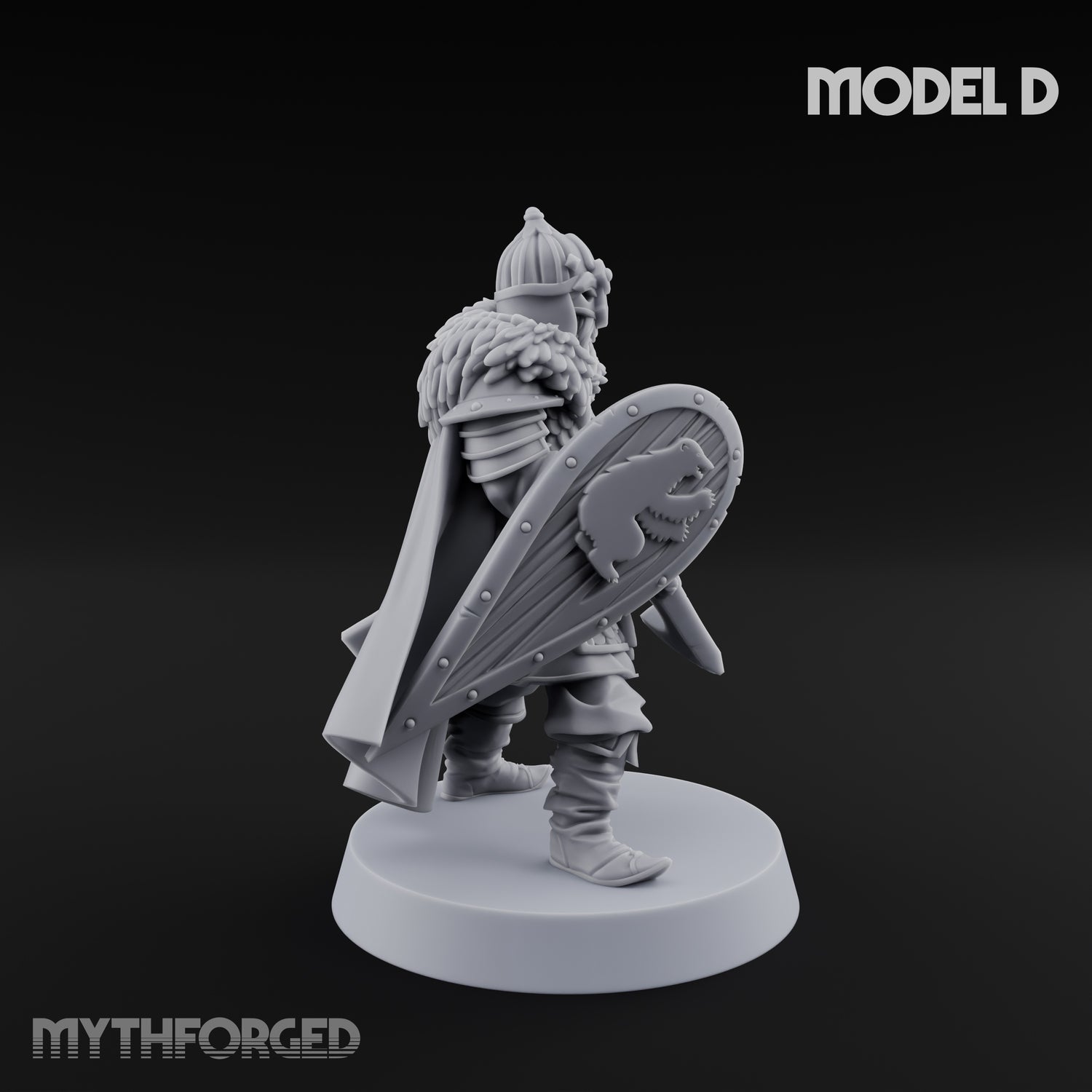Scale-Clad Axe-Wielding Northern Warriors Miniature for Dungeons and Dragons, Pathfinder or other TTRPGs