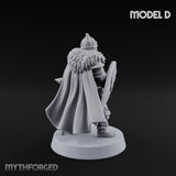 Scale-Clad Axe-Wielding Northern Warrior D Miniature for Dungeons and Dragons, Pathfinder or other TTRPGs
