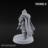 Scale-Clad Axe-Wielding Northern Warrior D Miniature for Dungeons and Dragons, Pathfinder or other TTRPGs