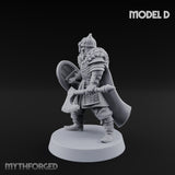 Scale-Clad Axe-Wielding Northern Warrior D Miniature for Dungeons and Dragons, Pathfinder or other TTRPGs