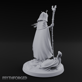 Antlers Crowned Commanding Fey Lord Druid Miniature for Dungeons and Dragons, Pathfinder or other TTRPGs
