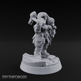 Shoulders Squared Confident Human Warrior Miniature for Dungeons and Dragons, Pathfinder or other TTRPGs