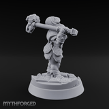 Shoulders Squared Confident Human Warrior Miniature for Dungeons and Dragons, Pathfinder or other TTRPGs