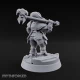 Shoulders Squared Confident Human Warrior Miniature for Dungeons and Dragons, Pathfinder or other TTRPGs