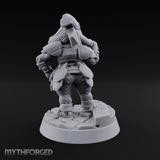 Shoulders Squared Confident Human Warrior Miniature for Dungeons and Dragons, Pathfinder or other TTRPGs