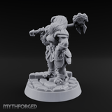 Shoulders Squared Confident Human Warrior Miniature for Dungeons and Dragons, Pathfinder or other TTRPGs