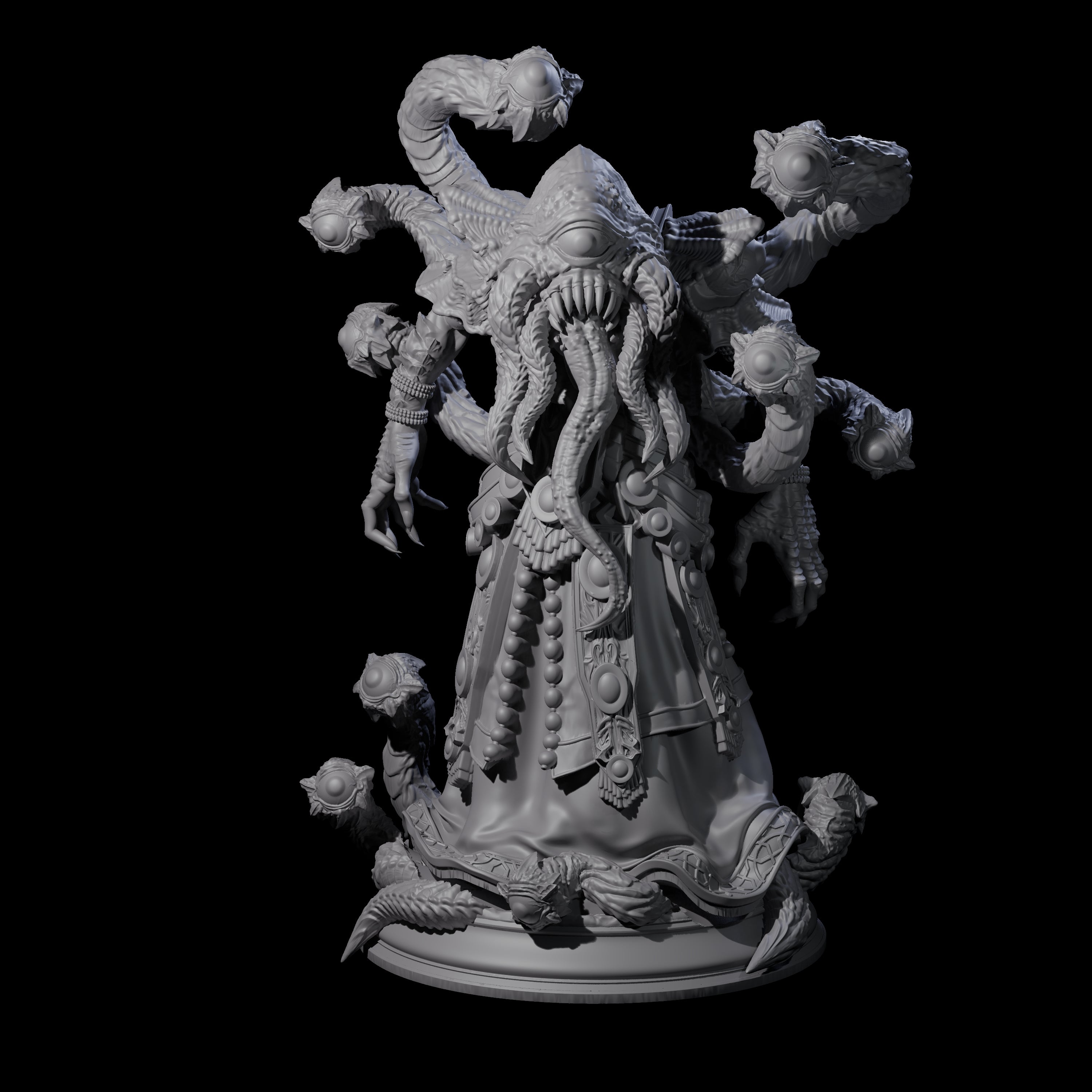 Mind Flayer Beholder Hybrid Miniature for Dungeons and Dragons, Pathfinder or other TTRPGs