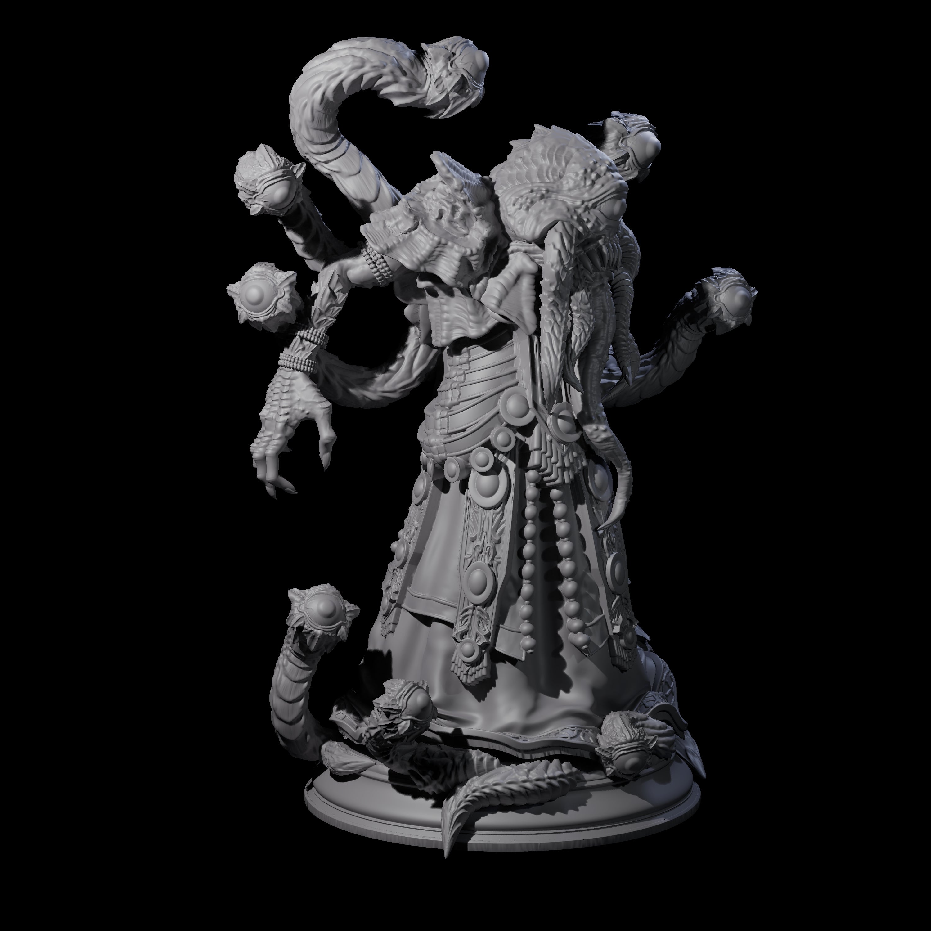 Mind Flayer Beholder Hybrid Miniature for Dungeons and Dragons, Pathfinder or other TTRPGs