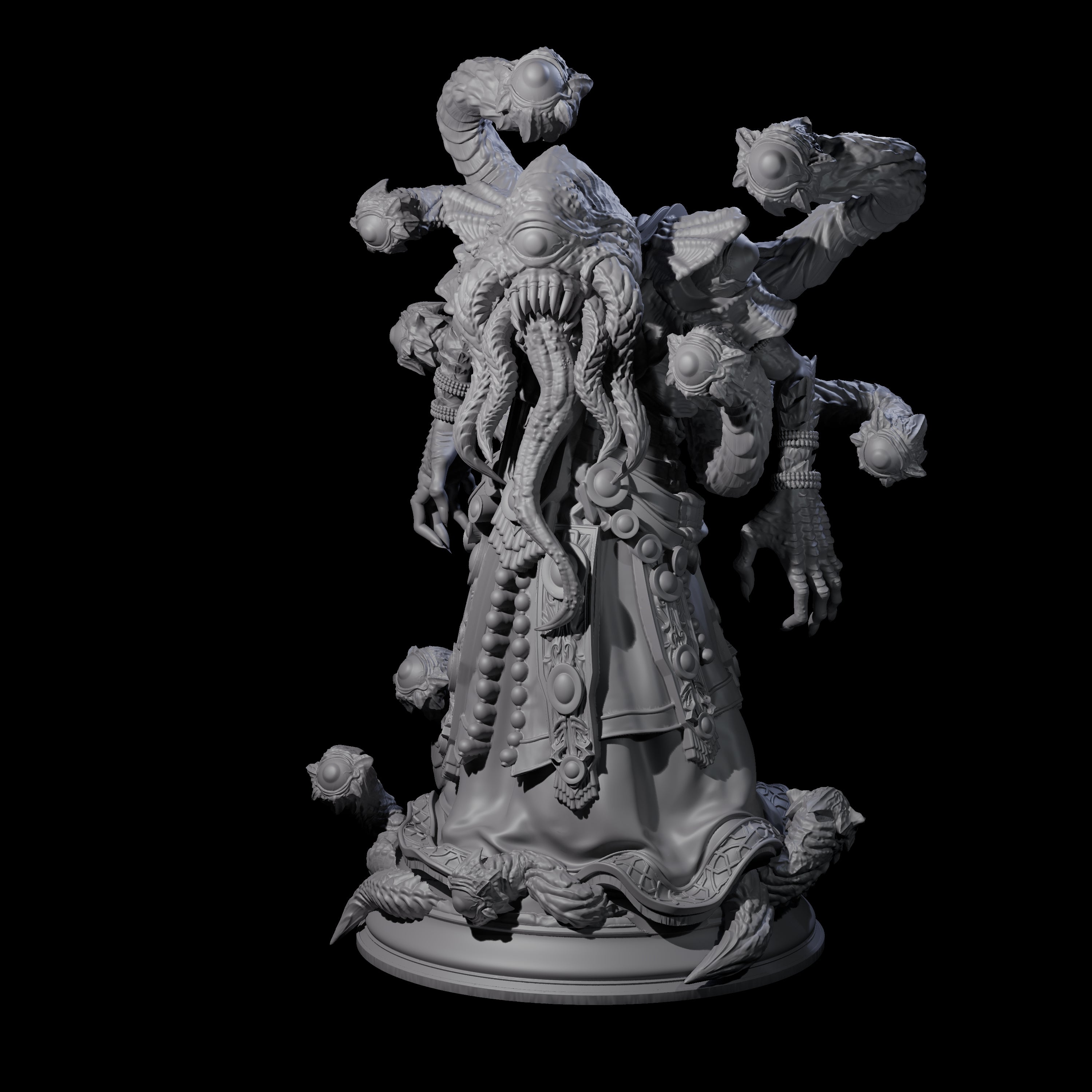 Mind Flayer Beholder Hybrid Miniature for Dungeons and Dragons, Pathfinder or other TTRPGs