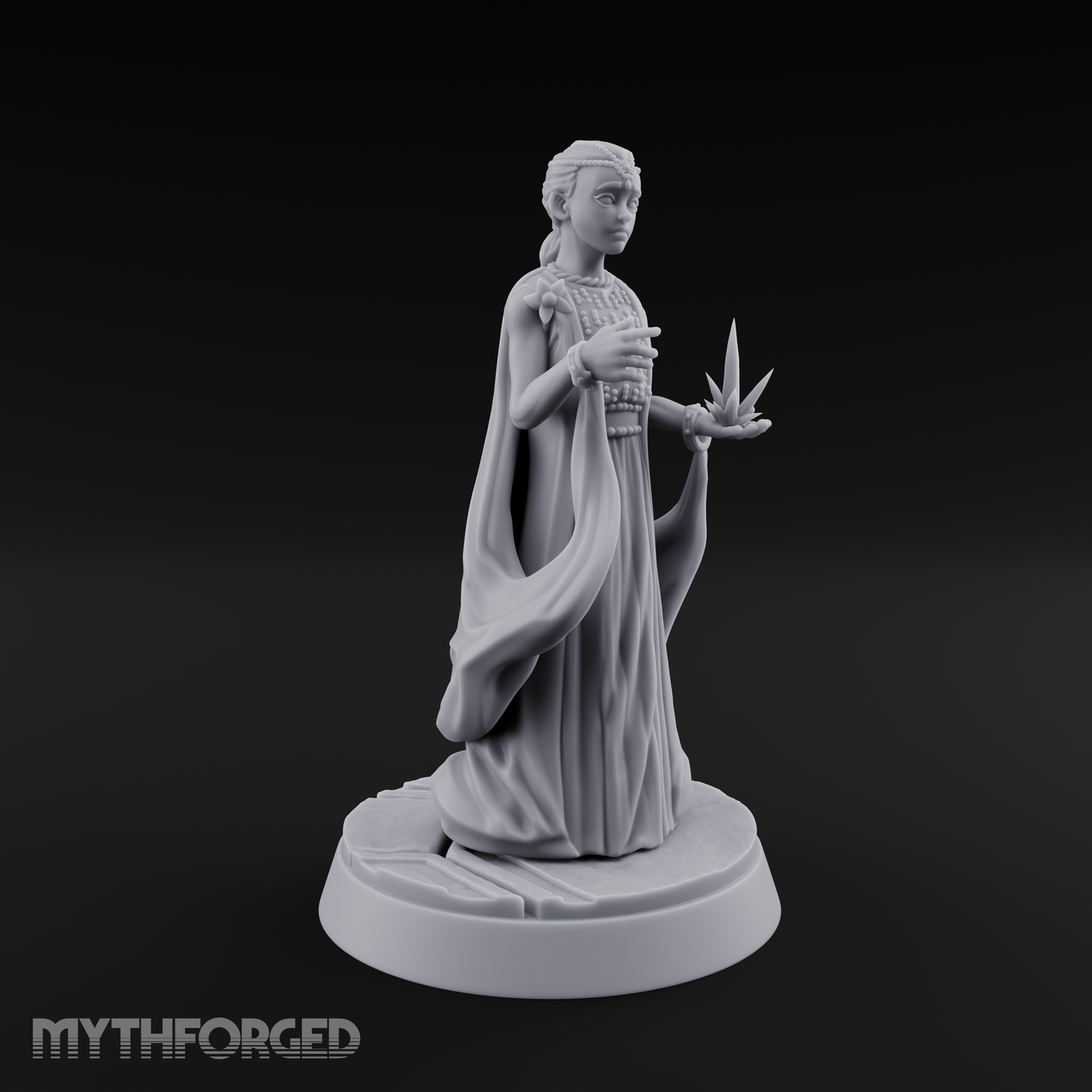 Studded Decree Kid Like Empress Miniature for Dungeons and Dragons, Pathfinder or other TTRPGs