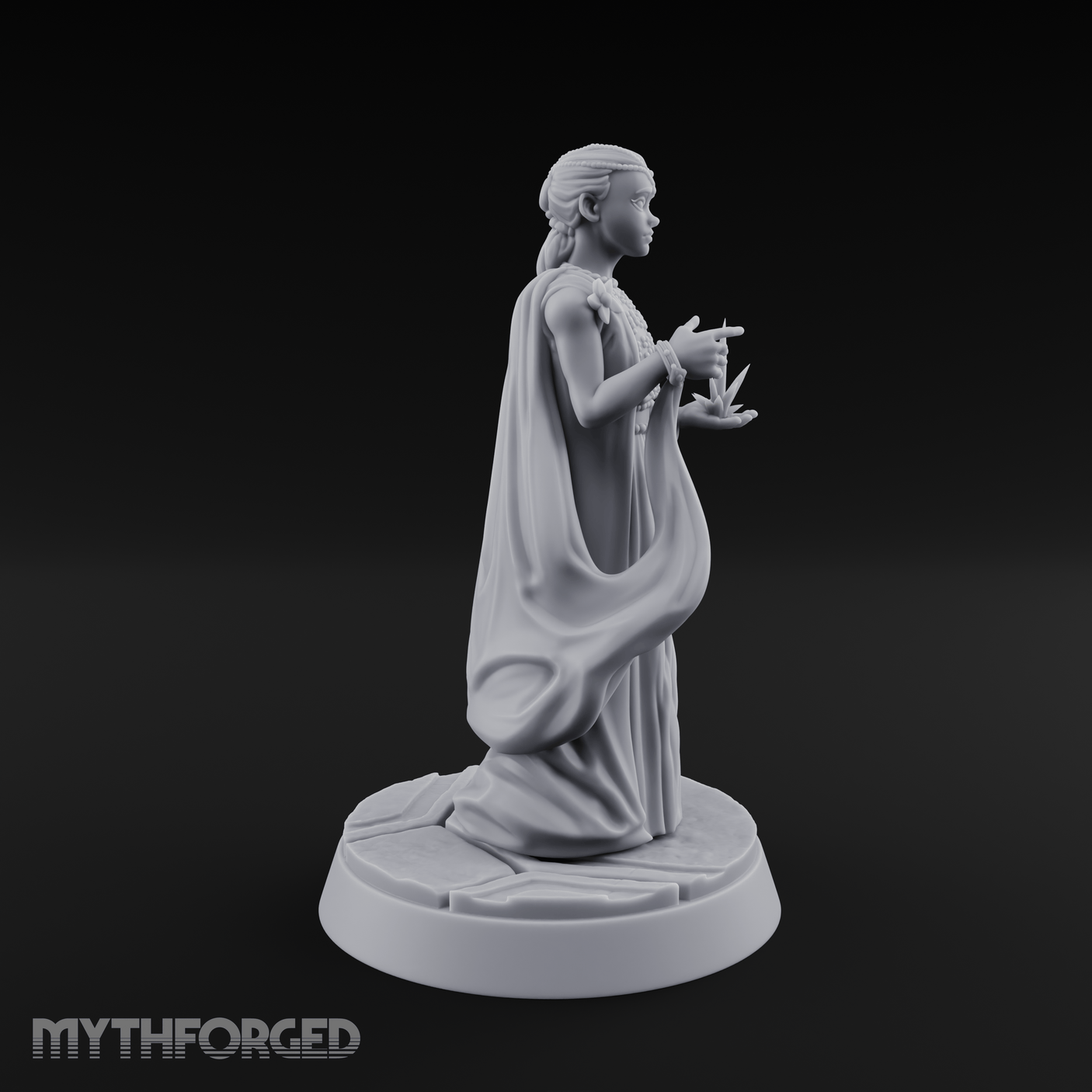 Studded Decree Kid Like Empress Miniature for Dungeons and Dragons, Pathfinder or other TTRPGs