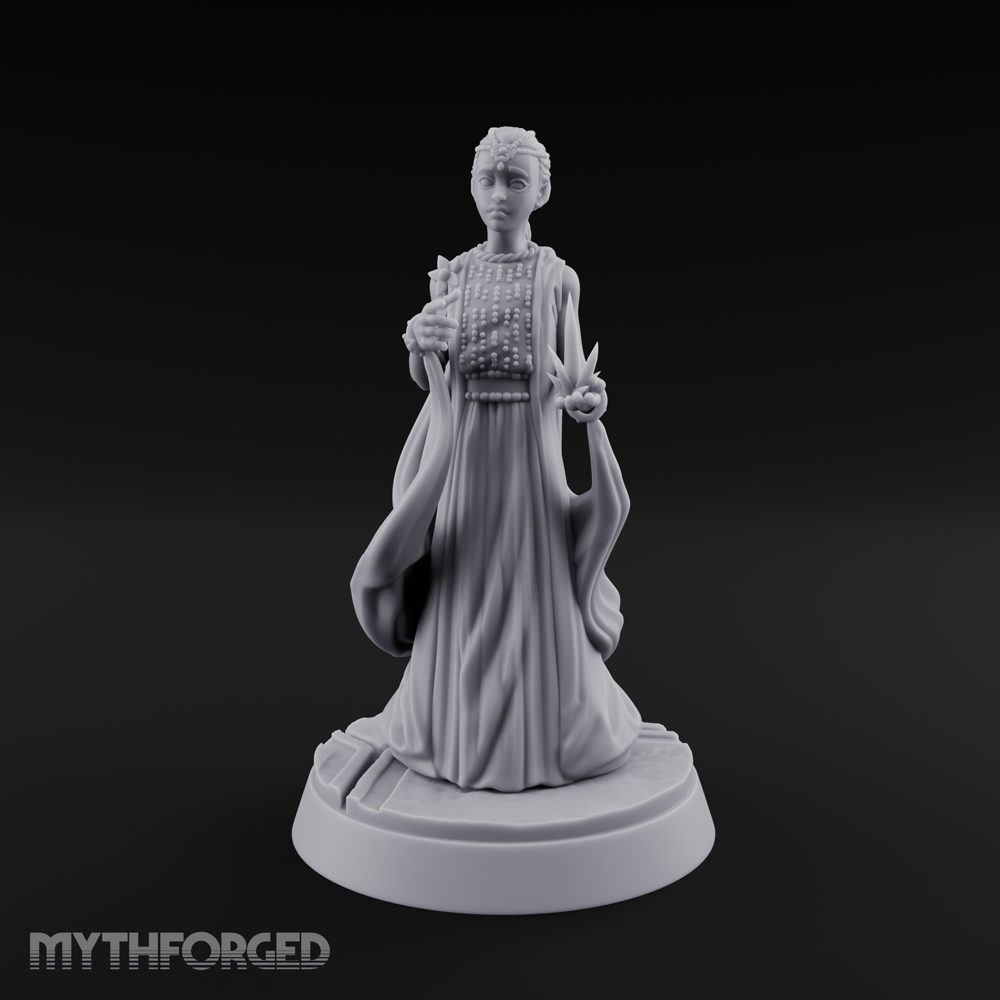 Studded Decree Kid Like Empress Miniature for Dungeons and Dragons, Pathfinder or other TTRPGs