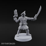 Orders Delivered by Fist Human Masked Officer with Pistol and Power Fist — Sword and Pistol 1