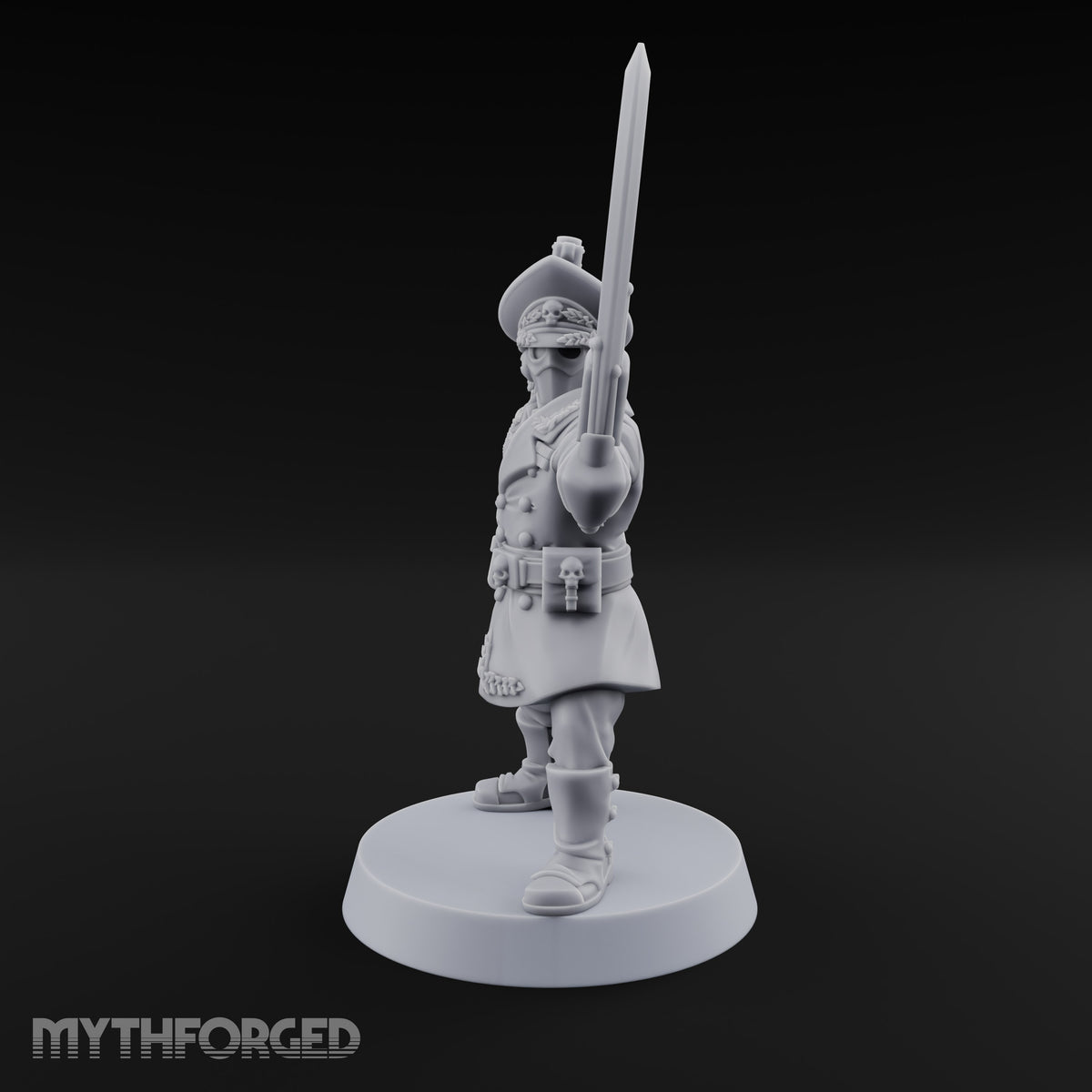 Orders Delivered by Fist Human Masked Officer with Pistol and Power Fist — Sword and Pistol 1