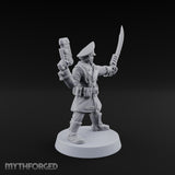Orders Delivered by Fist Human Masked Officer with Pistol and Power Fist — Sword and Pistol 2