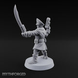 Orders Delivered by Fist Human Masked Officer with Pistol and Power Fist — Sword and Pistol 2
