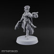 Forward, You Cowards Human Female Officer with Pistol