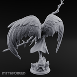 Crackling Ascended Angel Paladin Miniature for Dungeons and Dragons, Pathfinder or other TTRPGs