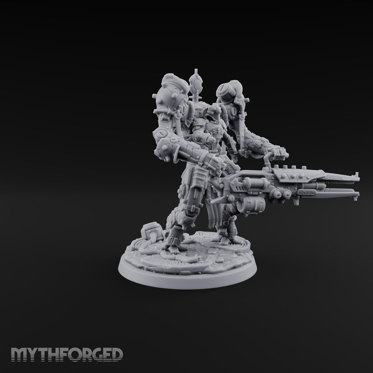 Pistons Hiss, Spears Rise Human Mech Suit Spear Warriors — A · Gun