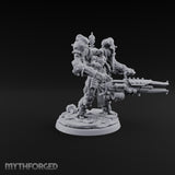 Pistons Hiss, Spears Rise Human Mech Suit Spear Warriors — A · Gun