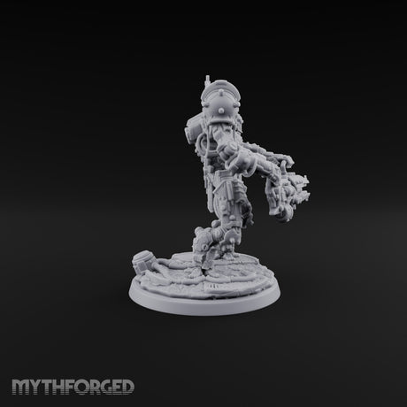 Pistons Hiss, Spears Rise Human Mech Suit Spear Warrior A — Gun