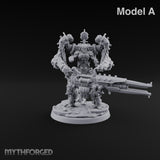 Pistons Hiss, Spears Rise Human Mech Suit Spear Warriors — A · Gun