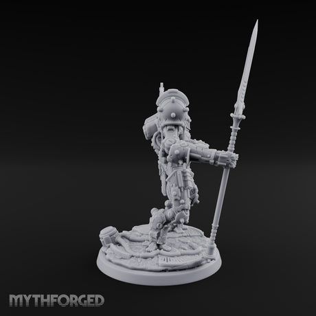 Pistons Hiss, Spears Rise Human Mech Suit Spear Warriors — A · Spear