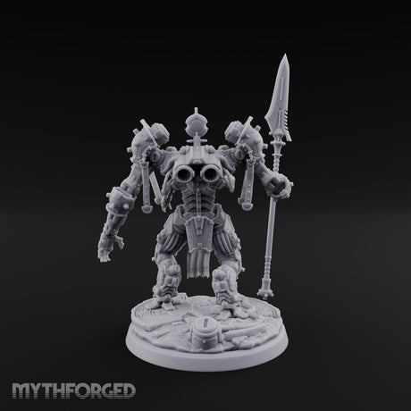 Pistons Hiss, Spears Rise Human Mech Suit Spear Warrior A — Spear