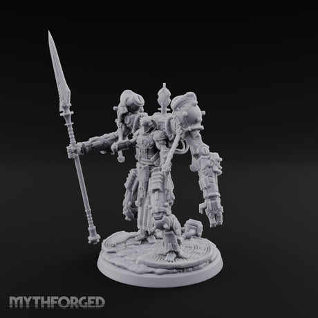 Pistons Hiss, Spears Rise Human Mech Suit Spear Warrior A — Spear