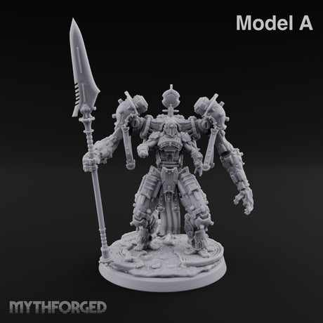 Pistons Hiss, Spears Rise Human Mech Suit Spear Warrior A — Spear