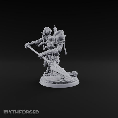 Pistons Hiss, Spears Rise Human Mech Suit Spear Warrior B — Spear