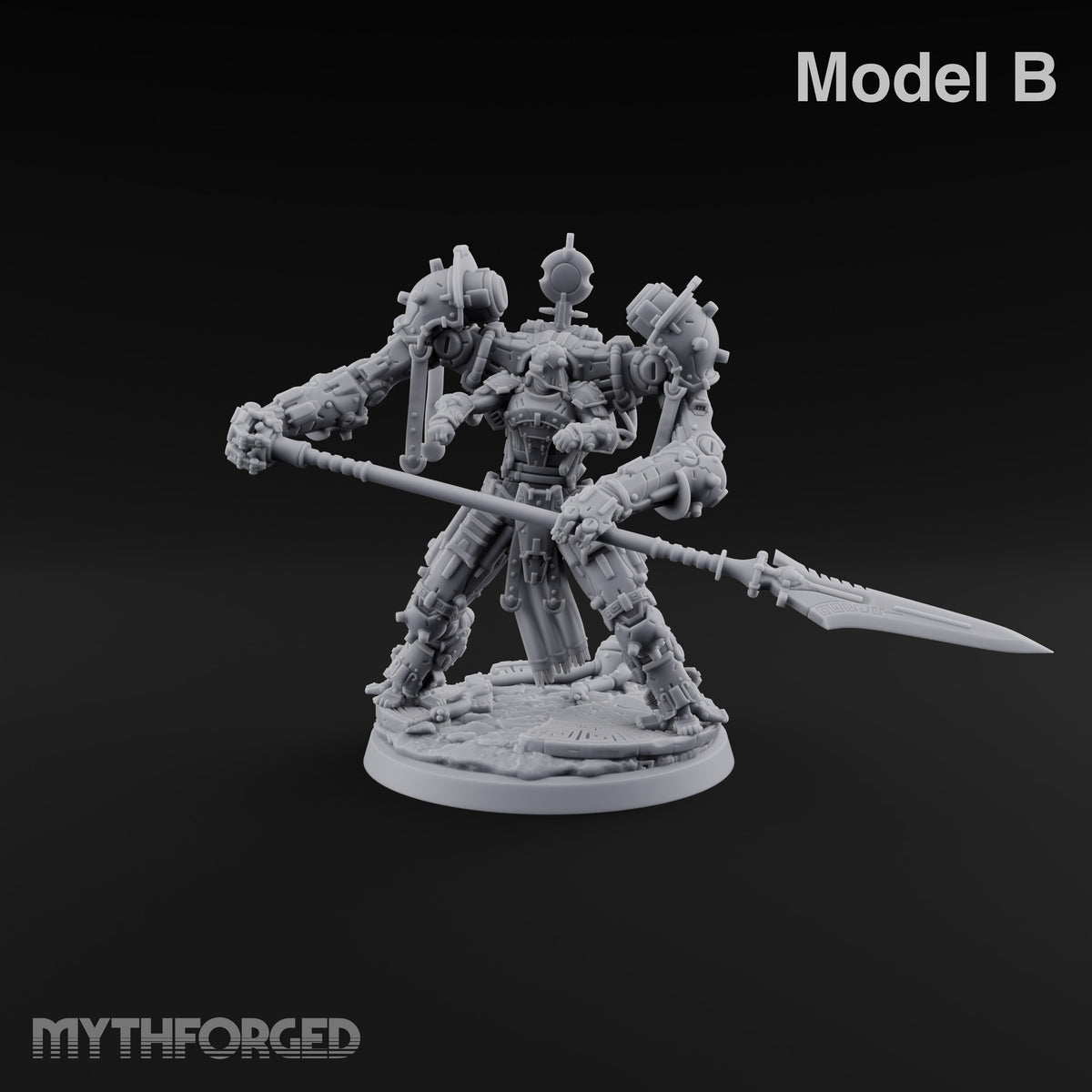 Pistons Hiss, Spears Rise Human Mech Suit Spear Warriors — B · Spear
