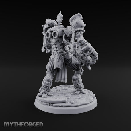 Pistons Hiss, Spears Rise Human Mech Suit Spear Warrior C — Gun