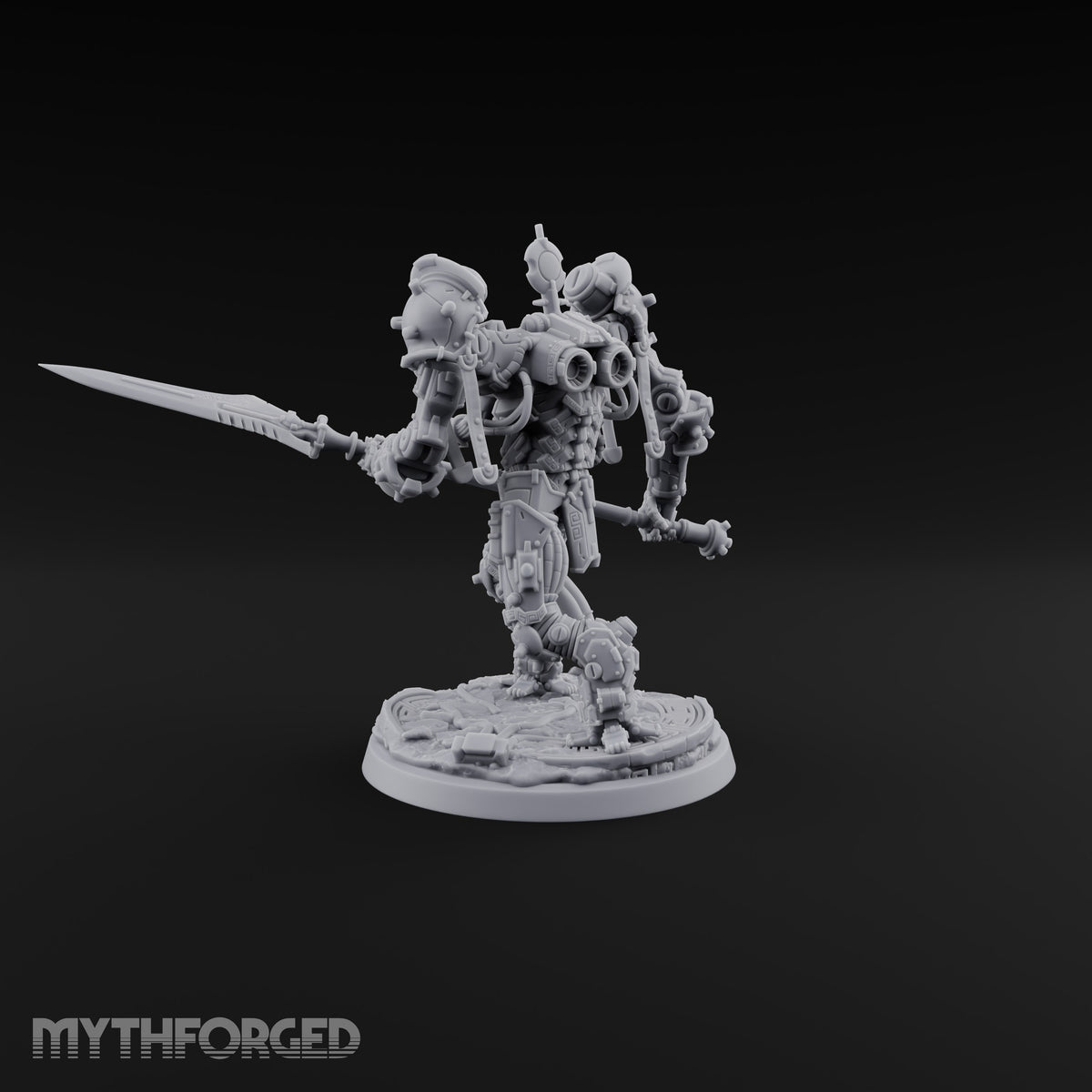 Pistons Hiss, Spears Rise Human Mech Suit Spear Warrior C — Spear