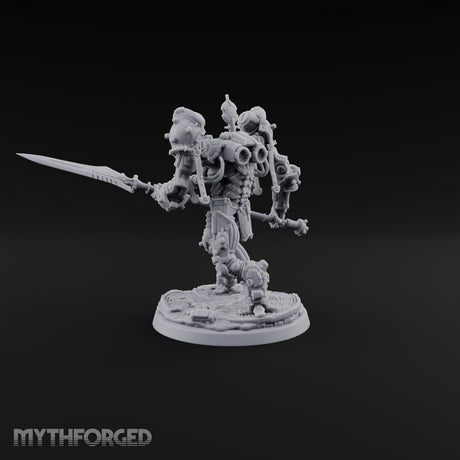 Pistons Hiss, Spears Rise Human Mech Suit Spear Warrior C — Spear