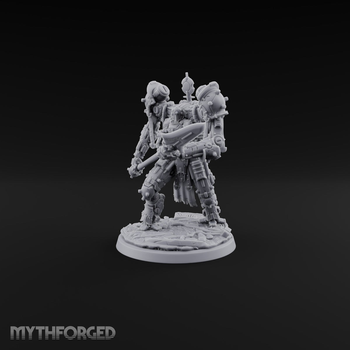 Pistons Hiss, Spears Rise Human Mech Suit Spear Warrior C — Spear