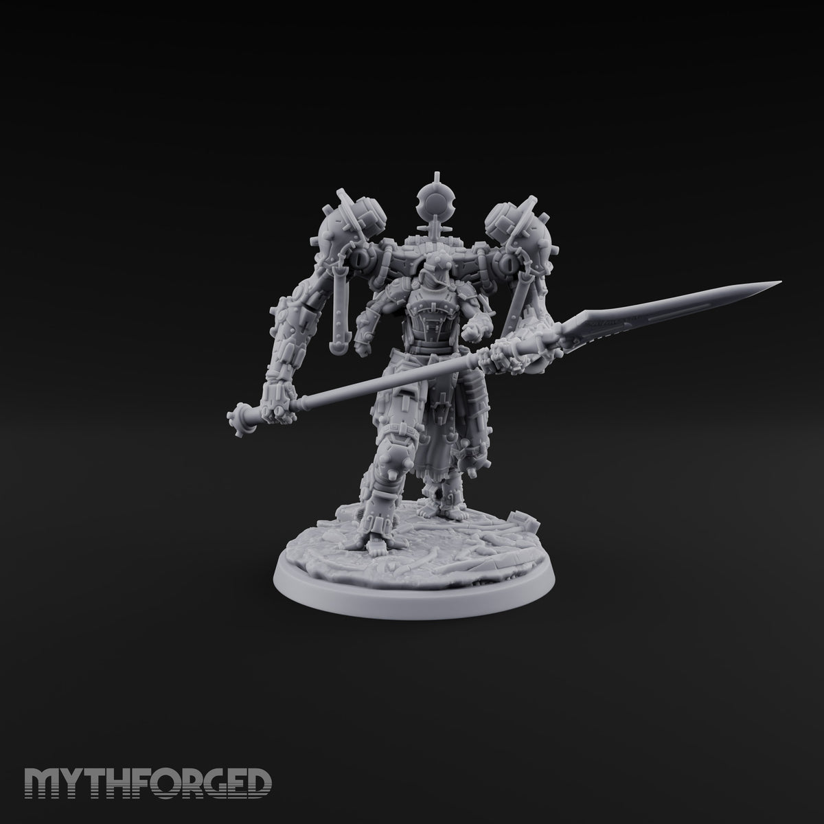 Pistons Hiss, Spears Rise Human Mech Suit Spear Warrior C — Spear