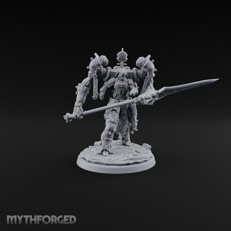 Pistons Hiss, Spears Rise Human Mech Suit Spear Warrior C — Spear