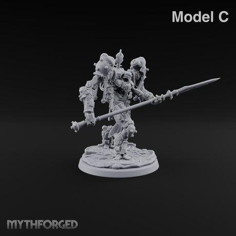 Pistons Hiss, Spears Rise Human Mech Suit Spear Warriors — C · Spear