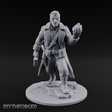 Beckoning With Intent Human Investigator Miniature for Dungeons and Dragons, Pathfinder or other TTRPGs