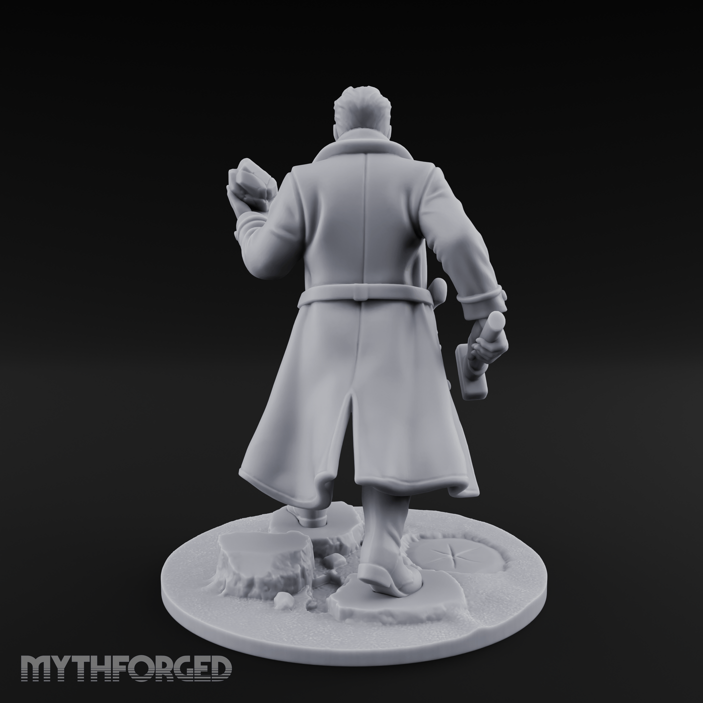 Beckoning With Intent Human Investigator Miniature for Dungeons and Dragons, Pathfinder or other TTRPGs