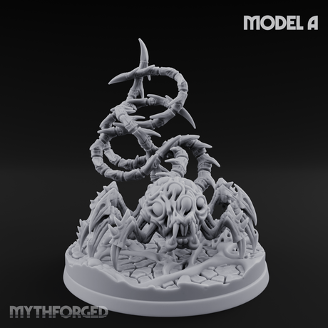 Tentacles Coiling Skyward Kruthiks Miniature for Dungeons and Dragons, Pathfinder or other TTRPGs