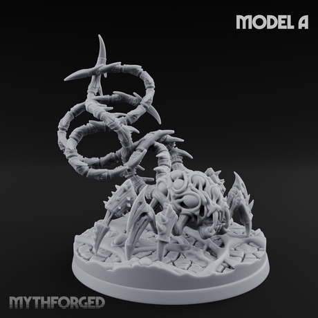 Tentacles Coiling Skyward Kruthiks Miniature for Dungeons and Dragons, Pathfinder or other TTRPGs
