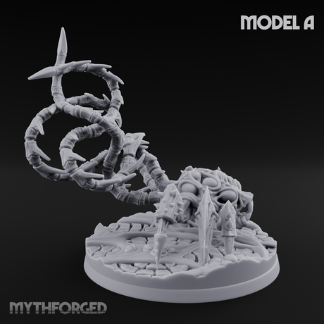 Tentacles Coiling Skyward Kruthiks A Miniature for Dungeons and Dragons, Pathfinder or other TTRPGs