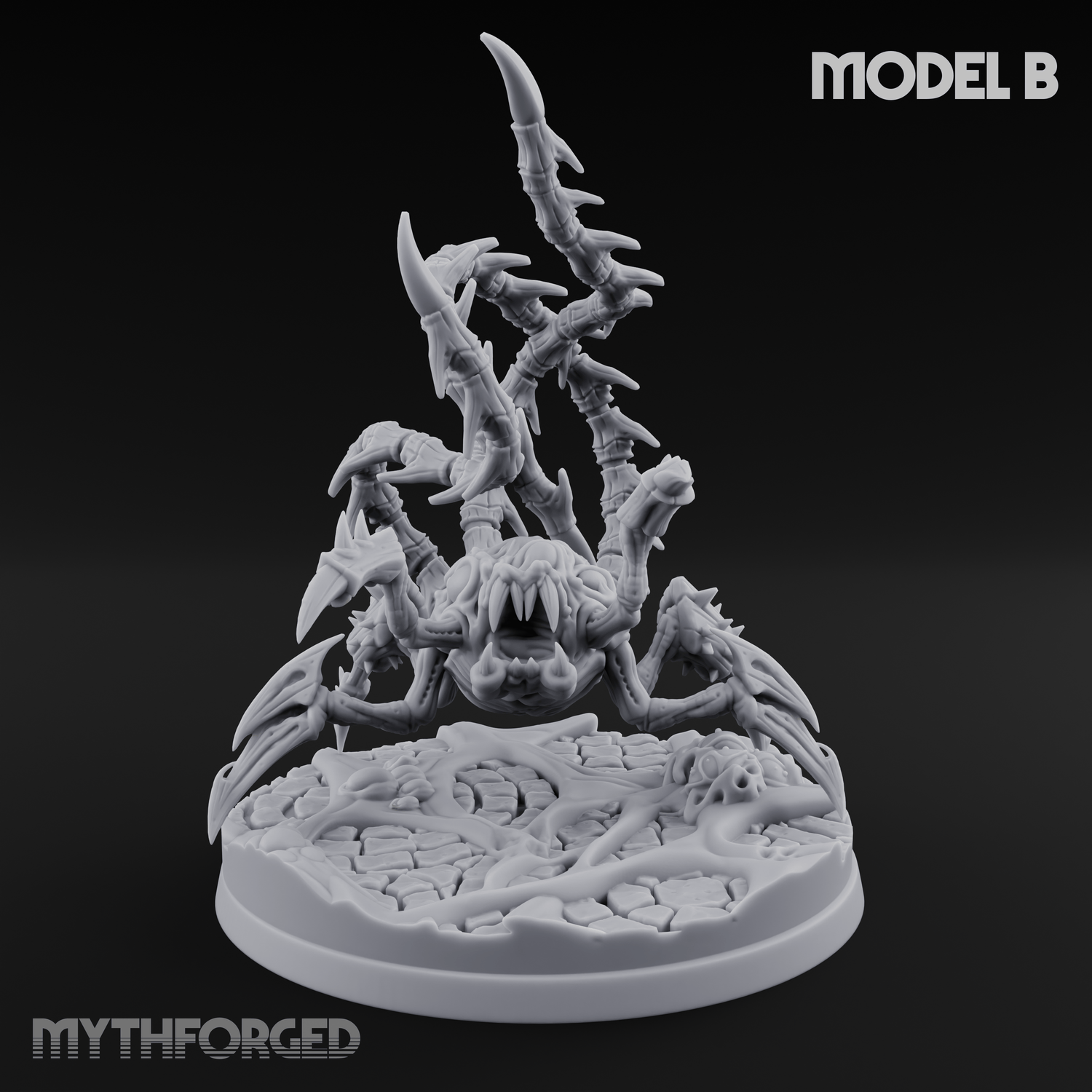 Tentacles Coiling Skyward Kruthiks Miniature for Dungeons and Dragons, Pathfinder or other TTRPGs